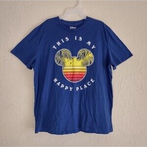 Disney Mickey Mouse Men's This Is My Happy Place Graphic T-shirt Size 2XL